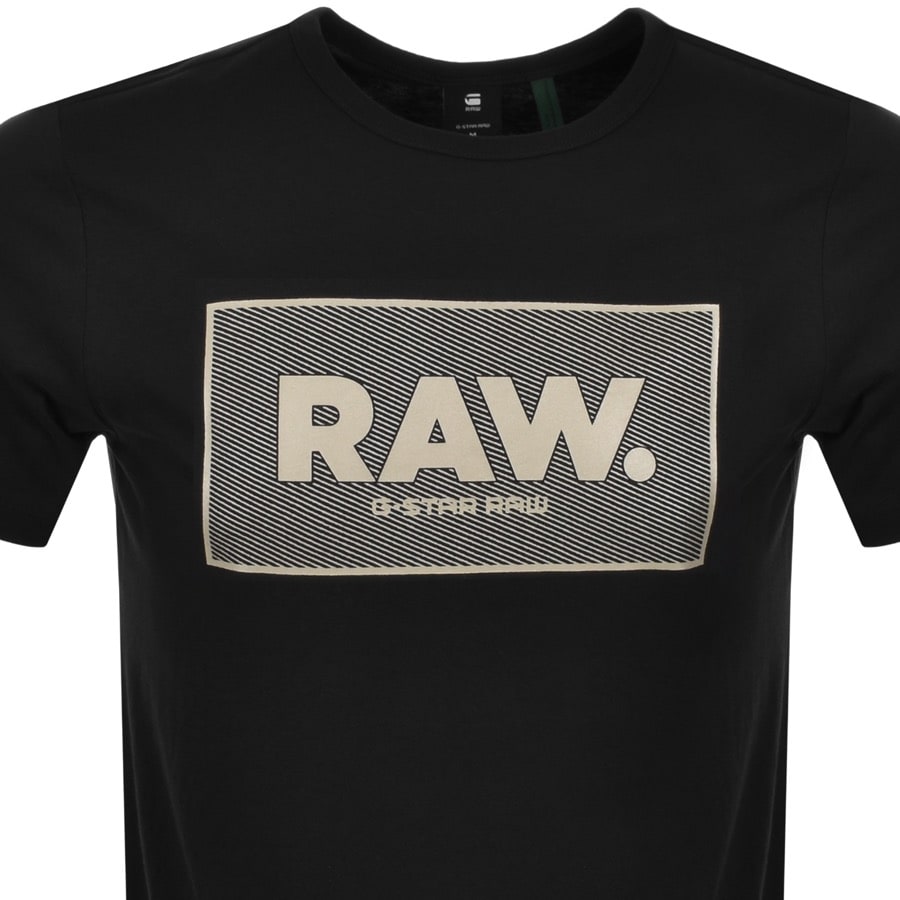 Alternative Image for ProductG Star Raw Box Logo Regular Fit T Shirt Black2